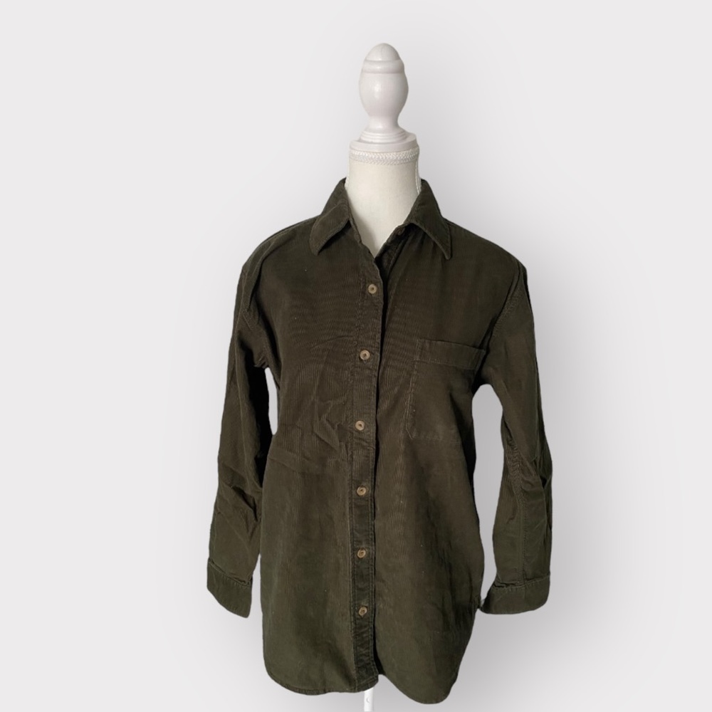 Aritzia Wilfred corduroy shirt size XXS